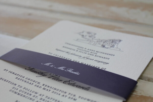 Royal purple illustration {letterpress}