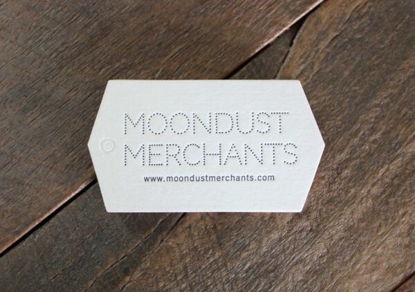 Moondust Merchants {Letterpress + diecut}