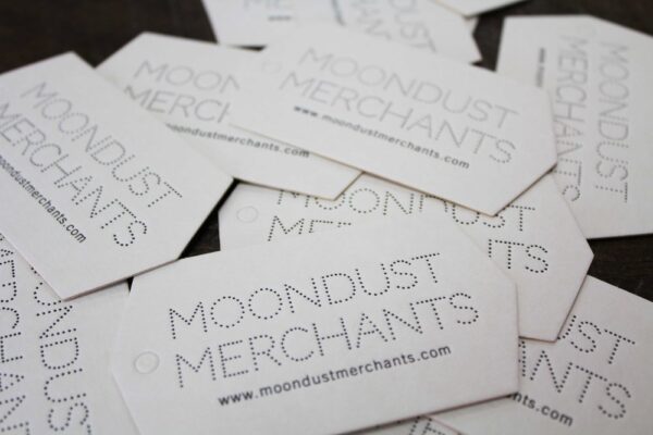 Moondust Merchants {Letterpress + diecut}