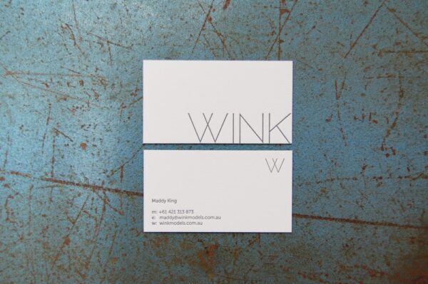 Wink Models {Letterpress & Edge Painting}